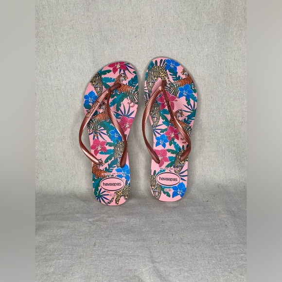Havaianas Tropical Slim Flip Flops - Picture 2 of 7